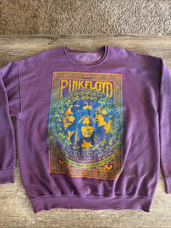 Urban Outfitters Tops - Urban Outfitters Purple Pink Floyd graphic crewneck oversized sweatshirt
